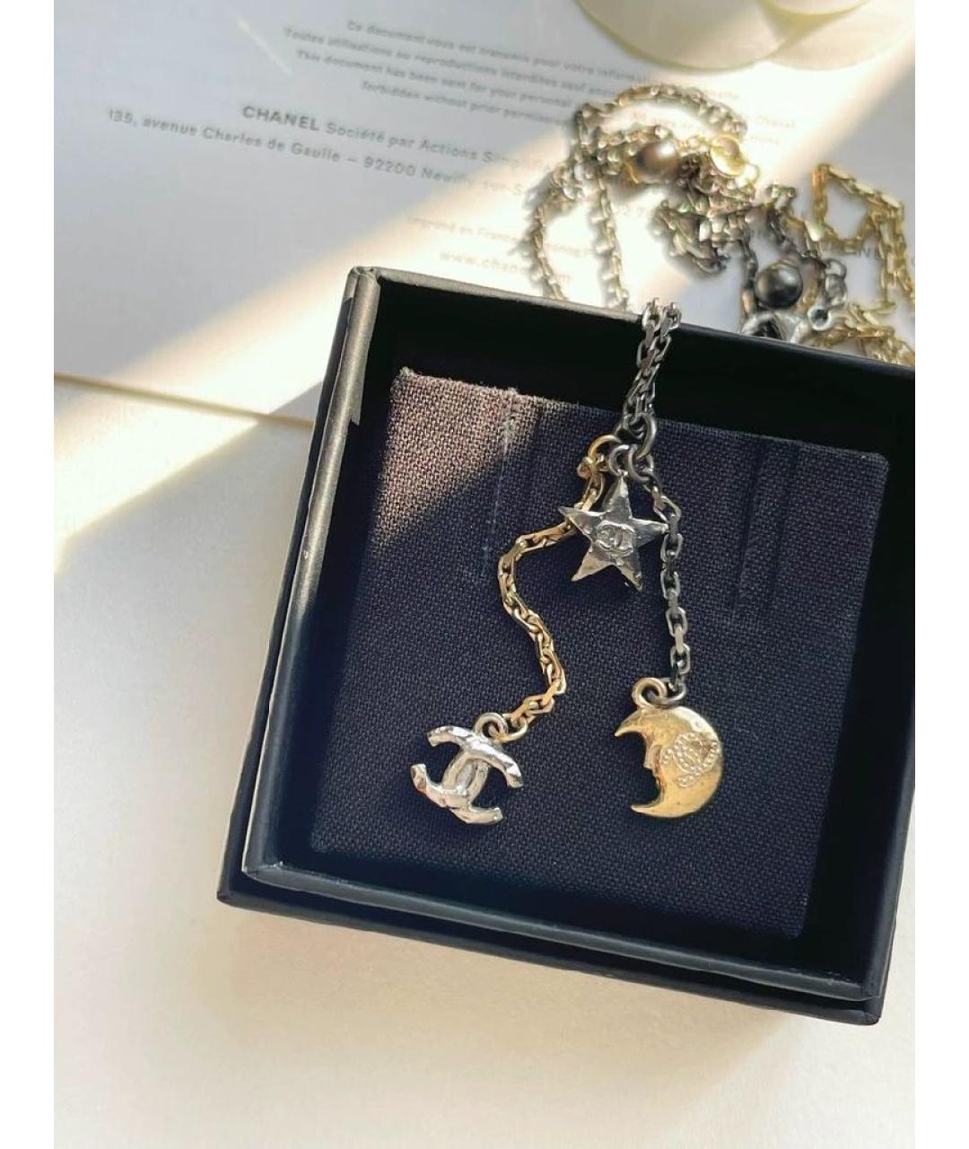 CHANEL Серебряная металлическая подвеска, фото 2