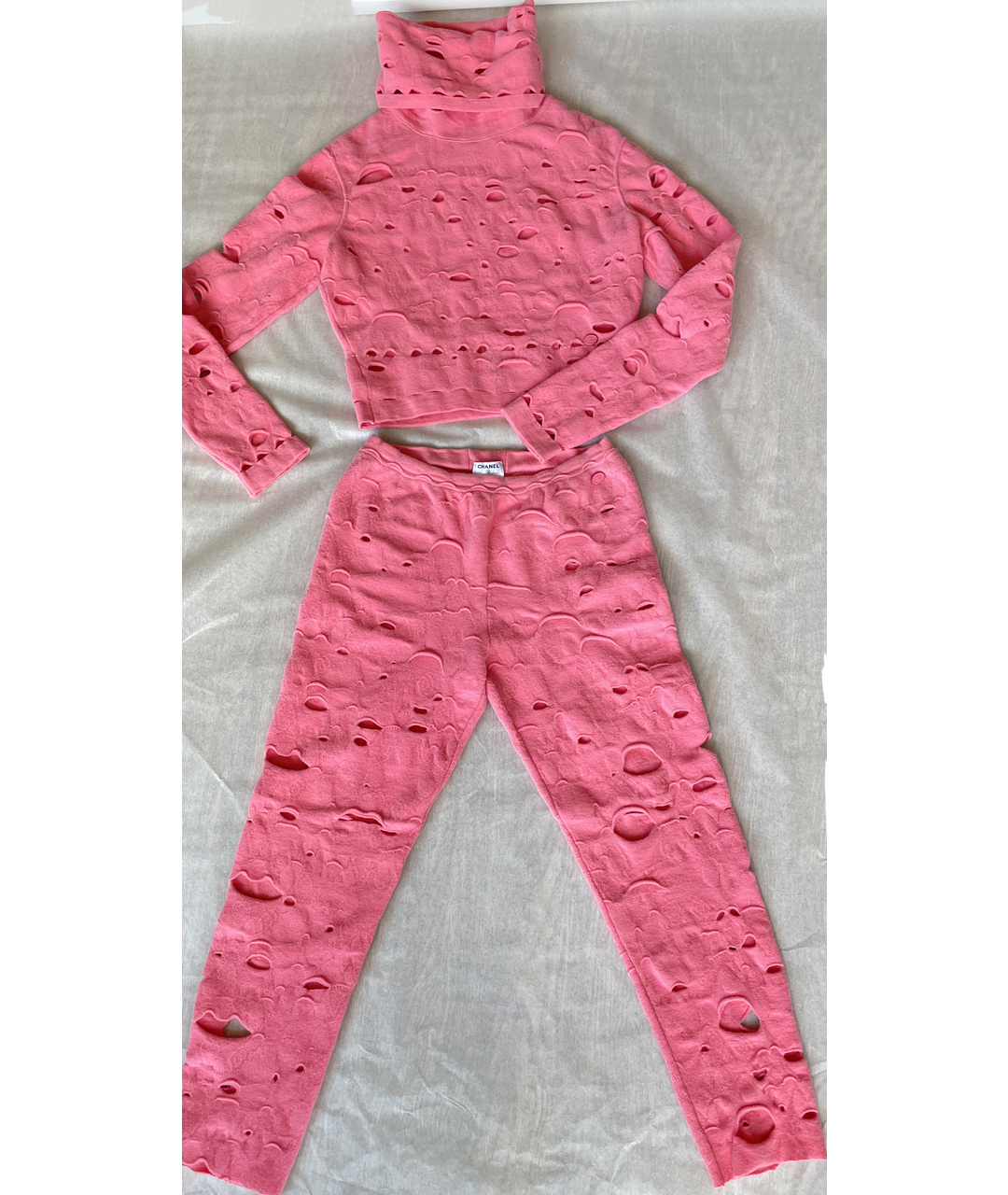 CHANEL PRE-OWNED Розовый костюм с брюками, фото 4