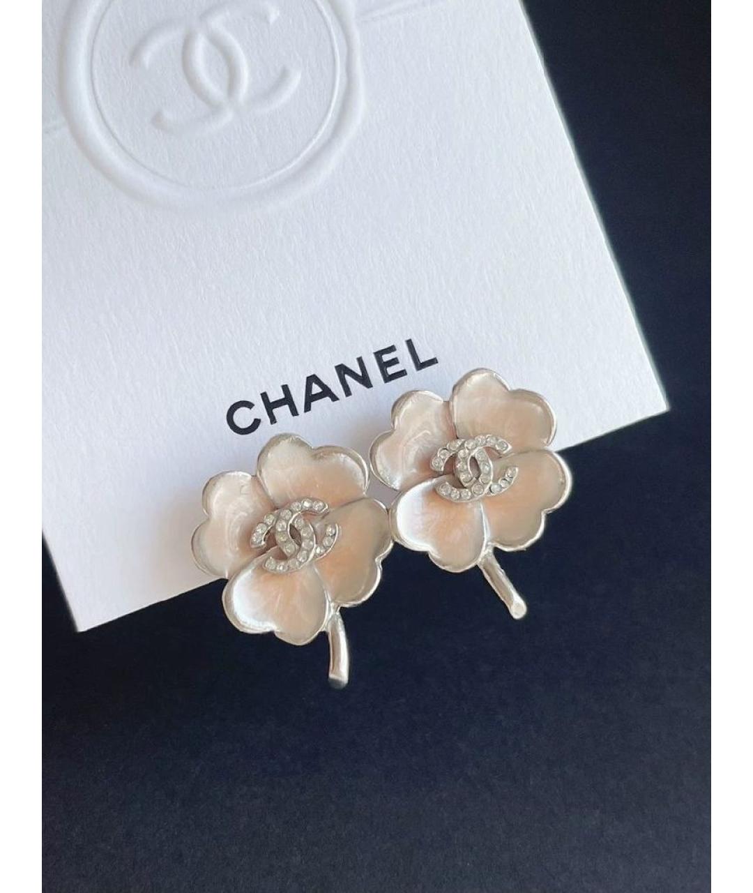 CHANEL Серебряные клипсы, фото 4