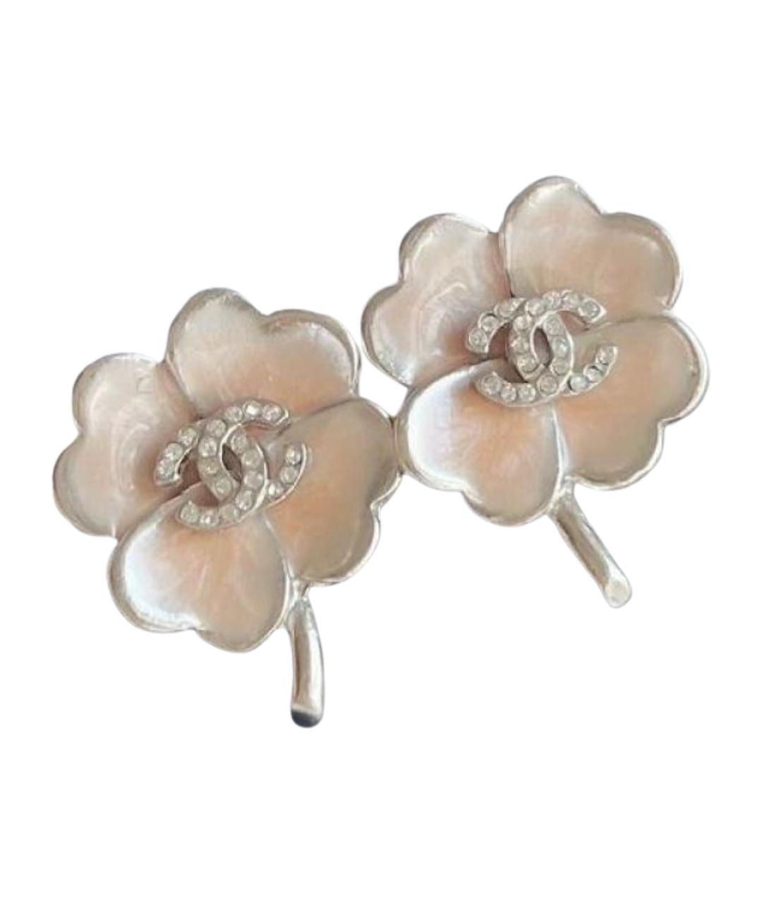 CHANEL Серебряные клипсы, фото 1