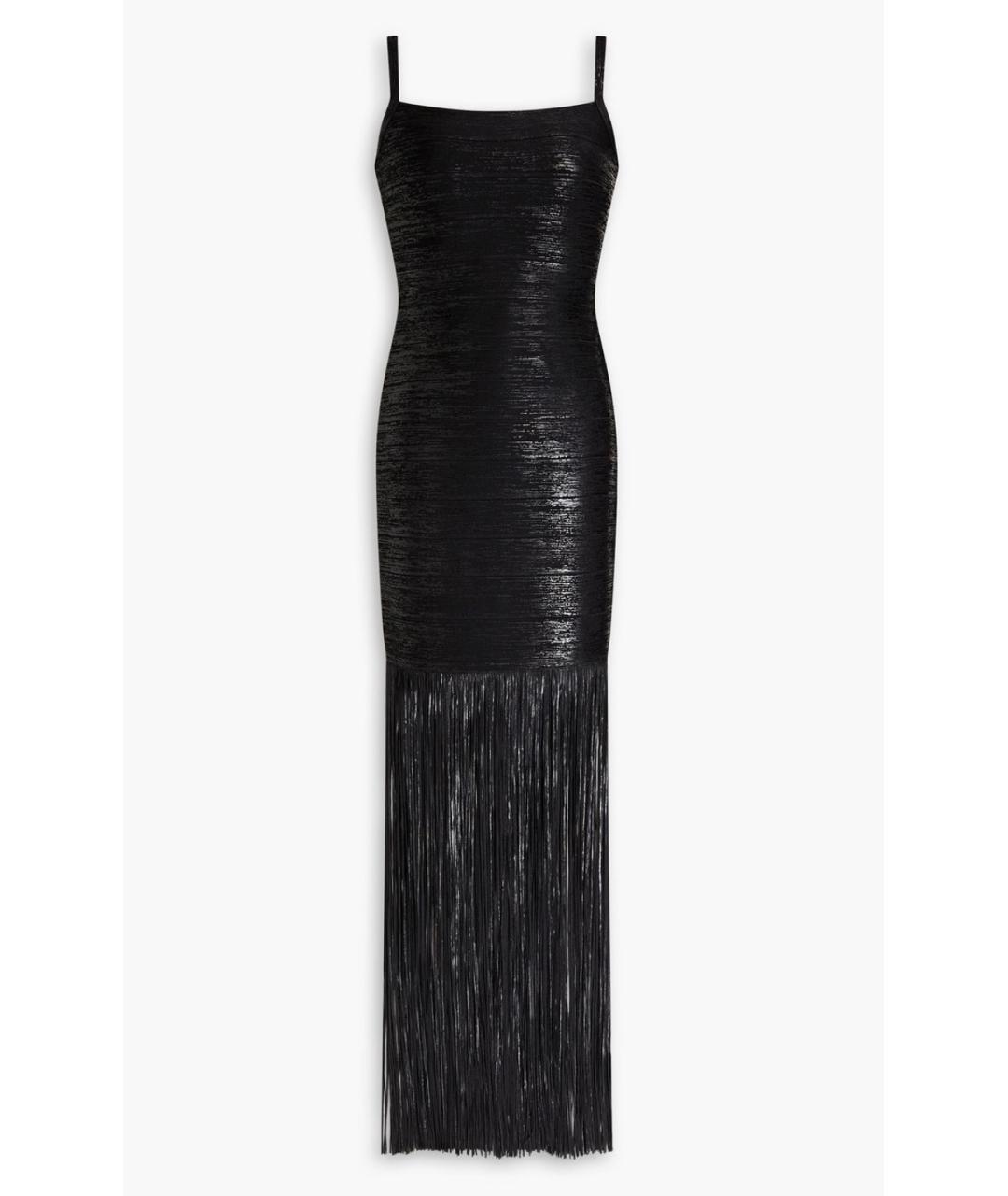 HERVE LEGER Черное коктейльное платье, фото 4