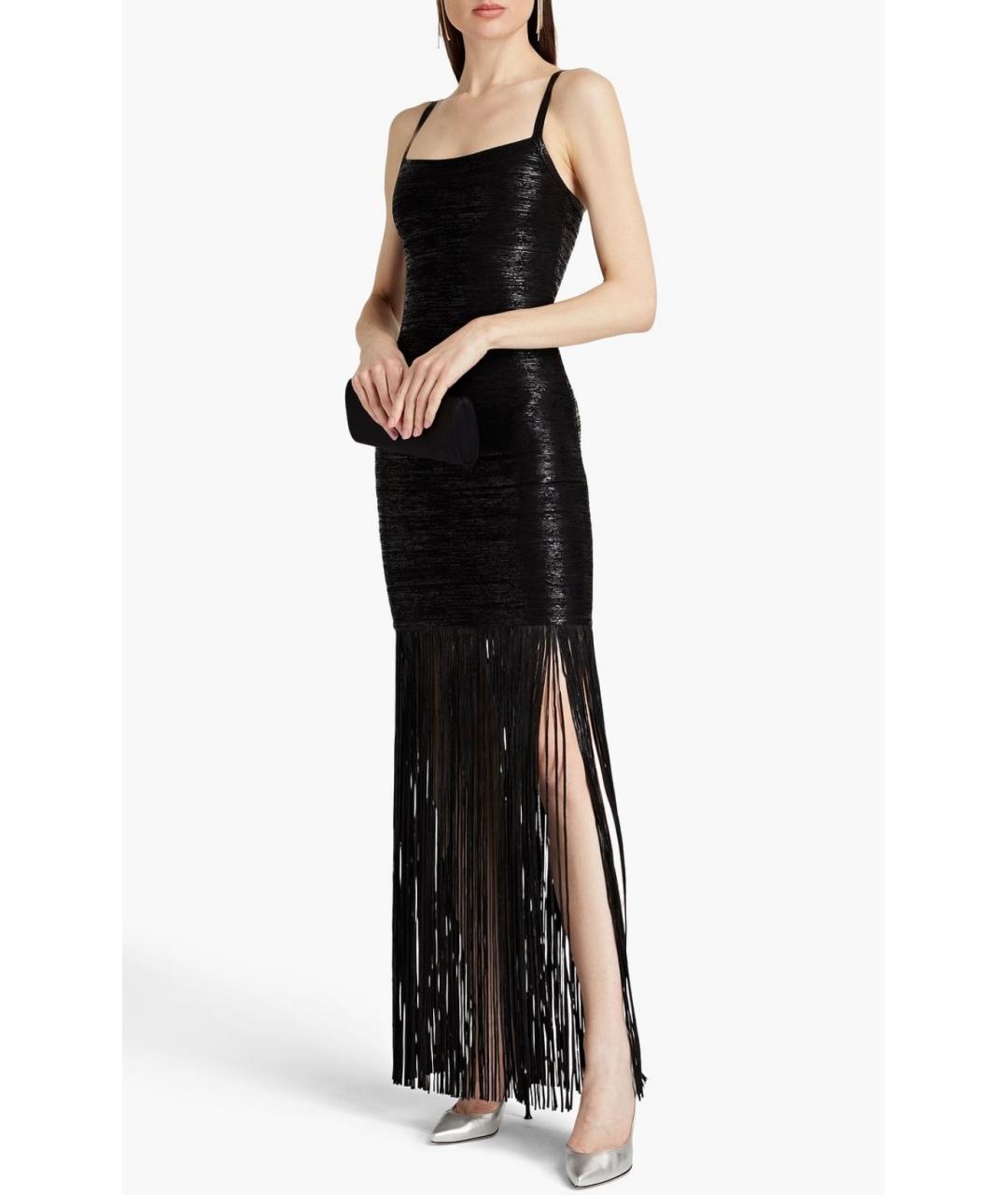 HERVE LEGER Черное коктейльное платье, фото 2