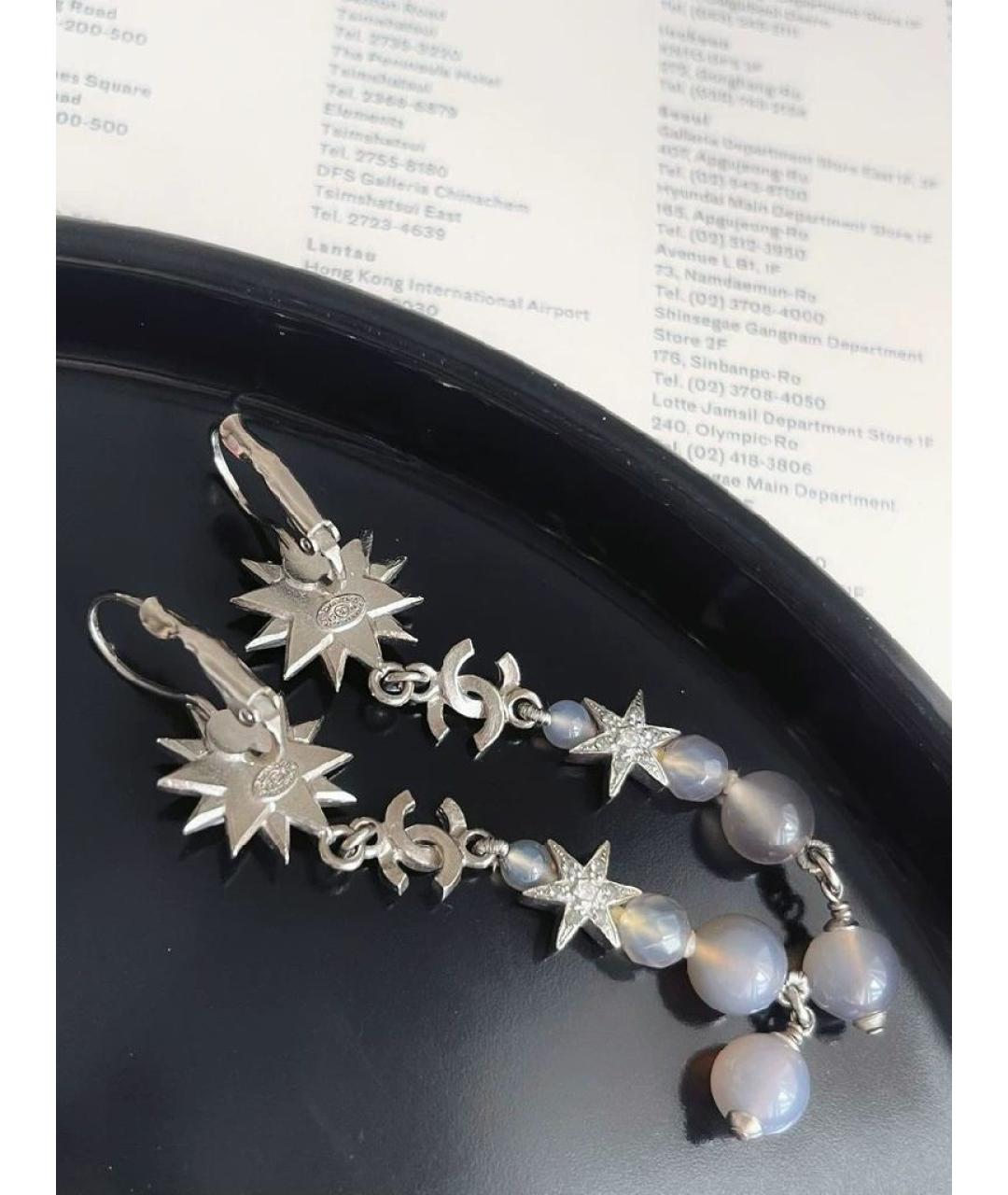 CHANEL Серебряные клипсы, фото 3