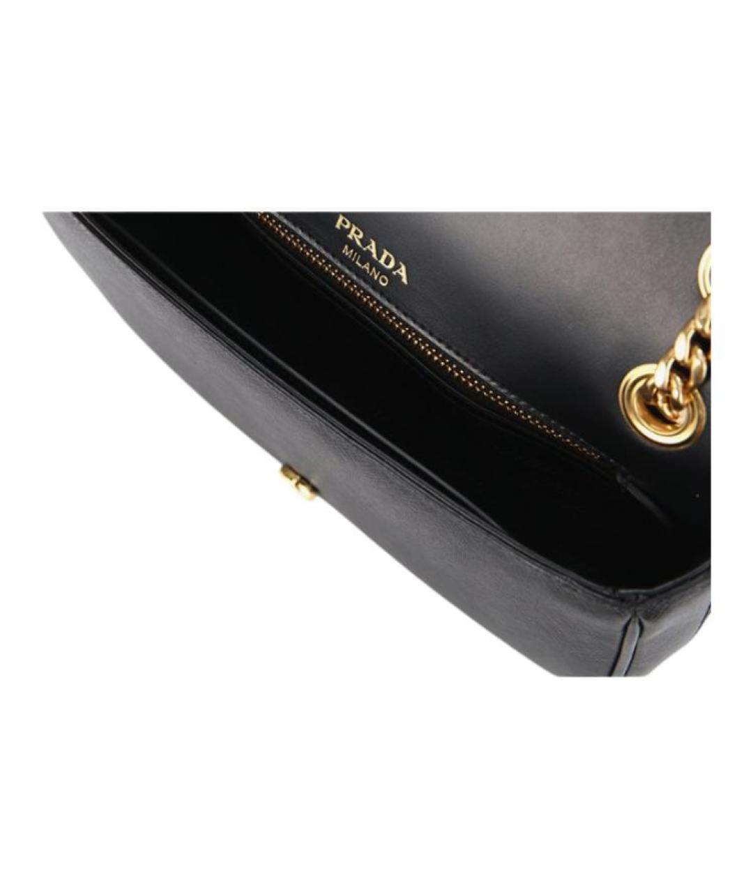 PRADA Черная кожаная сумка через плечо, фото 5