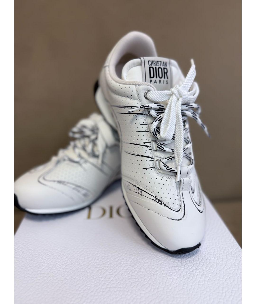 CHRISTIAN DIOR Белые кожаные кеды, фото 8