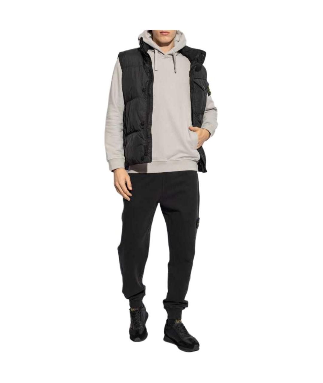 STONE ISLAND Черный жилет, фото 3