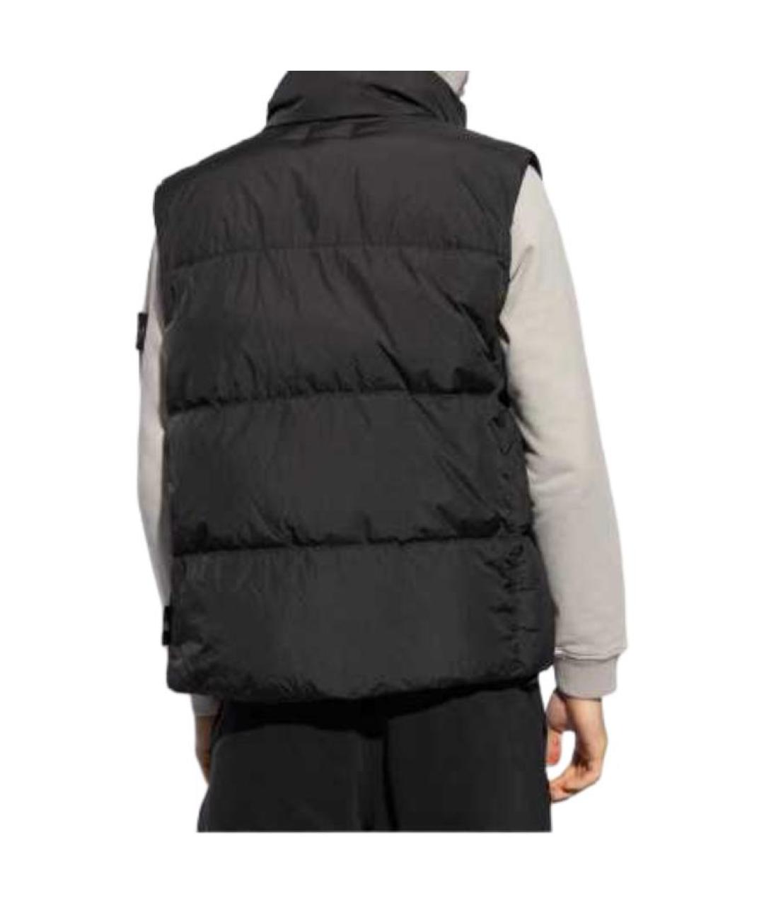 STONE ISLAND Черный жилет, фото 4