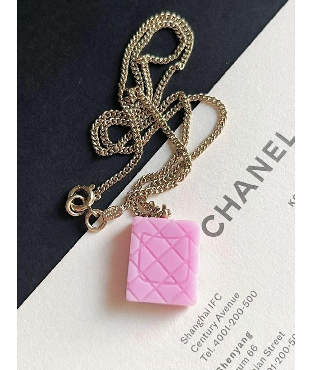CHANEL Розовый кулон, фото 4