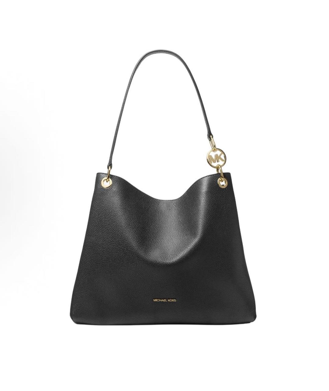 MICHAEL KORS Черная кожаная сумка тоут, фото 1