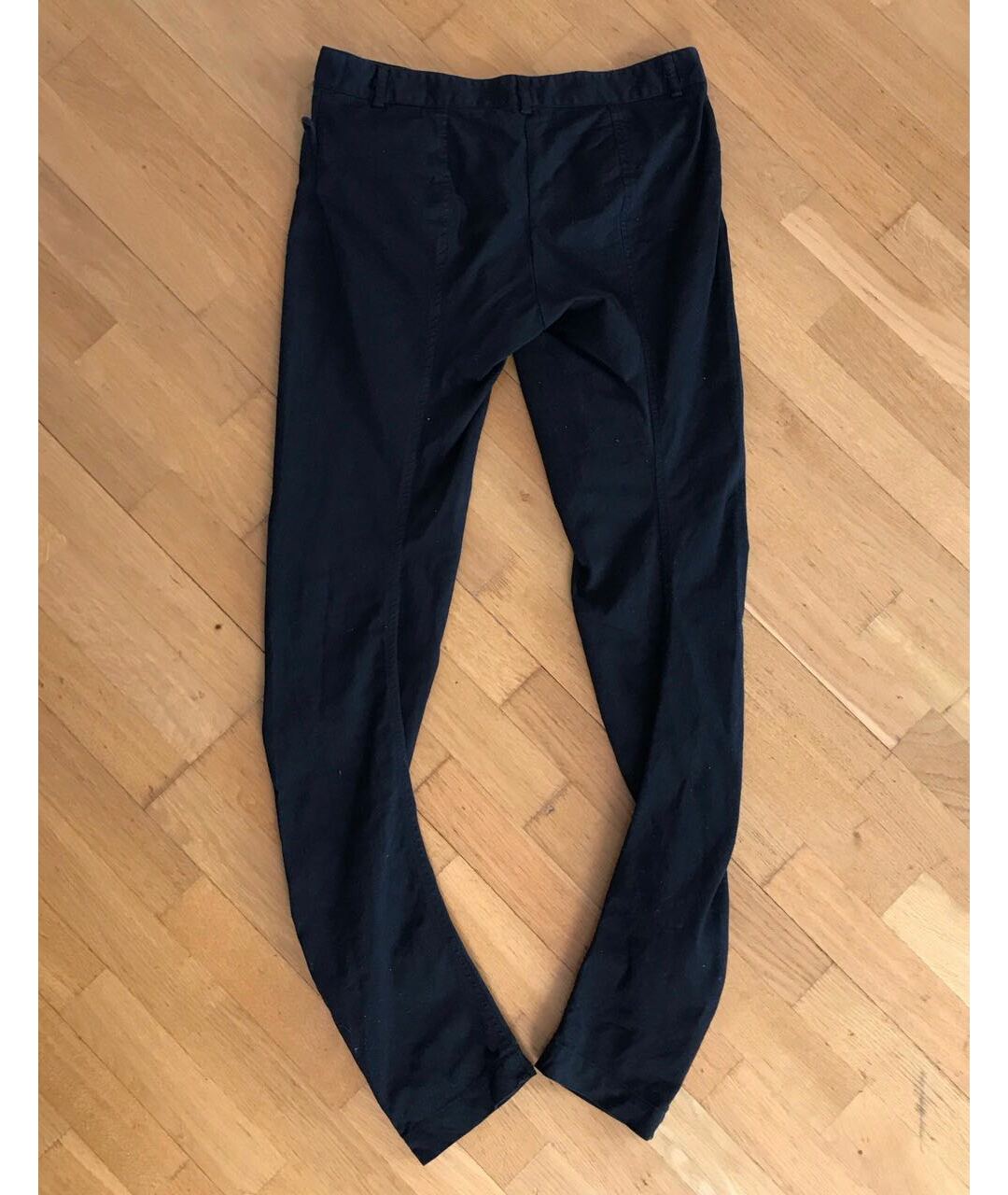 VIVIENNE WESTWOOD Черные хлопко-эластановые брюки узкие, фото 2