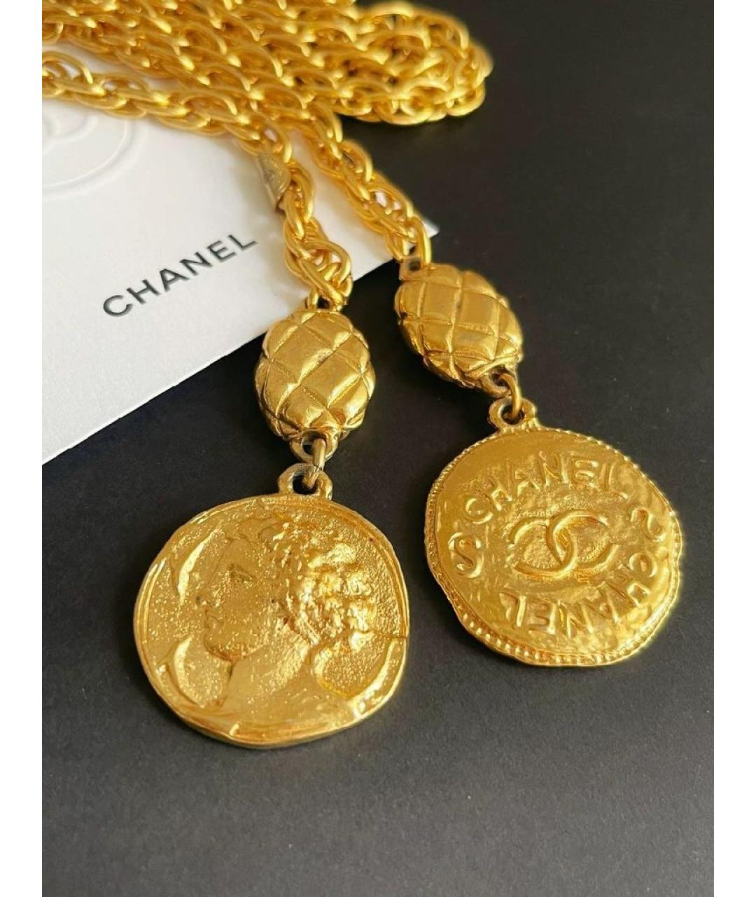 CHANEL Золотая металлическая цепочка, фото 3