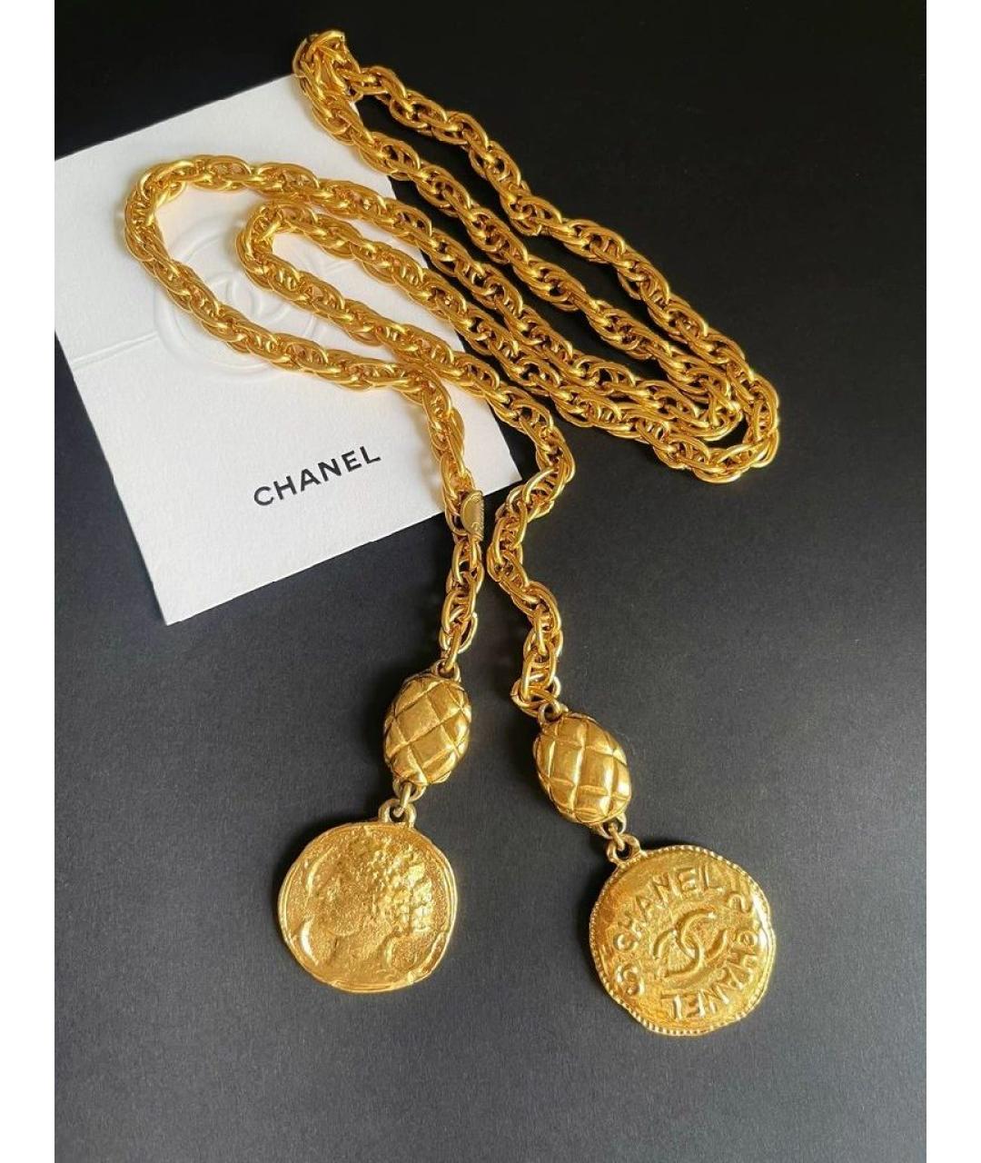 CHANEL Золотая металлическая цепочка, фото 6