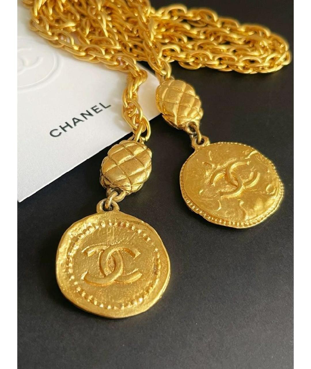 CHANEL Золотая металлическая цепочка, фото 2