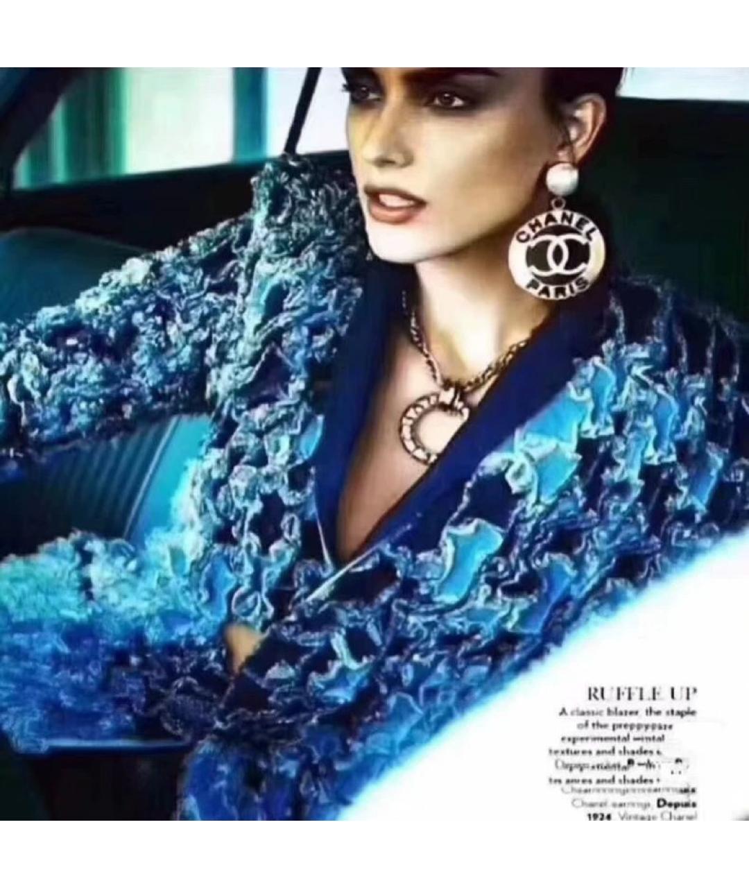 CHANEL Золотые металлические клипсы, фото 4