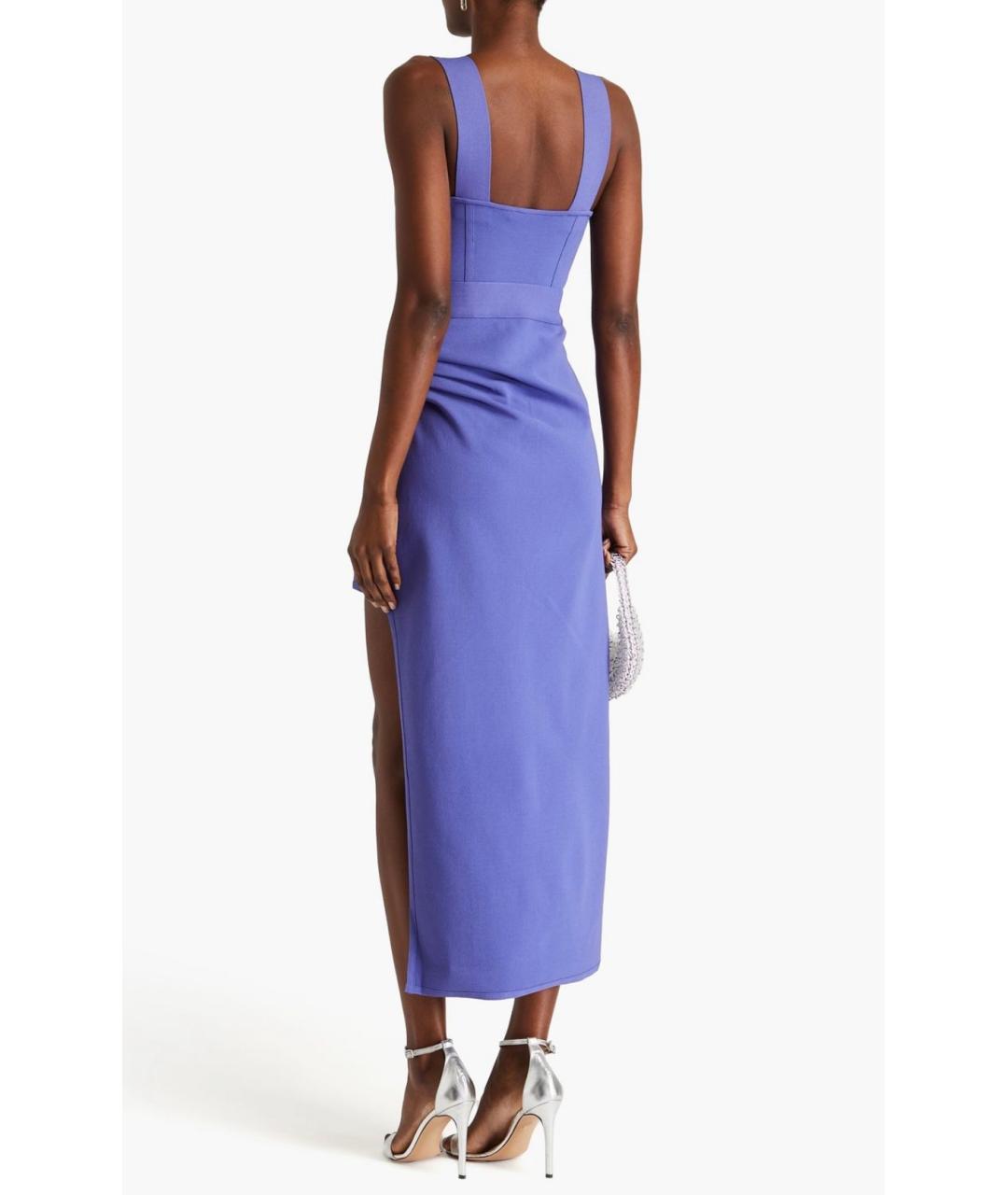 HERVE LEGER Фиолетовое коктейльное платье, фото 3