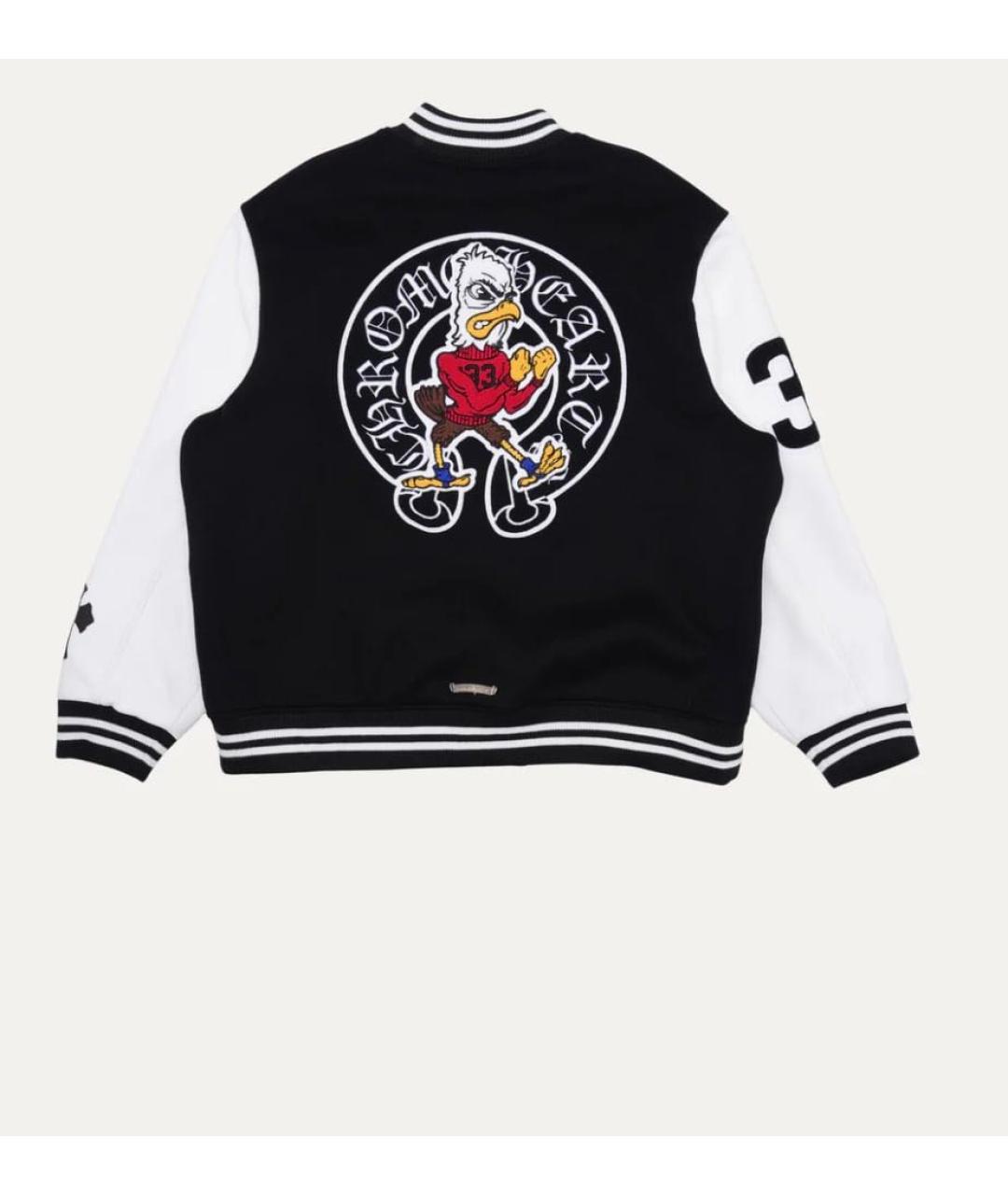 CHROME HEARTS Черная кожаная куртка, фото 2