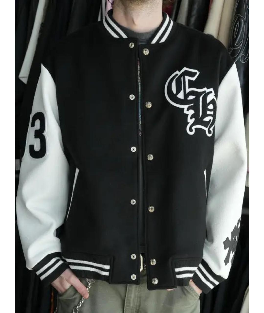 CHROME HEARTS Черная кожаная куртка, фото 3