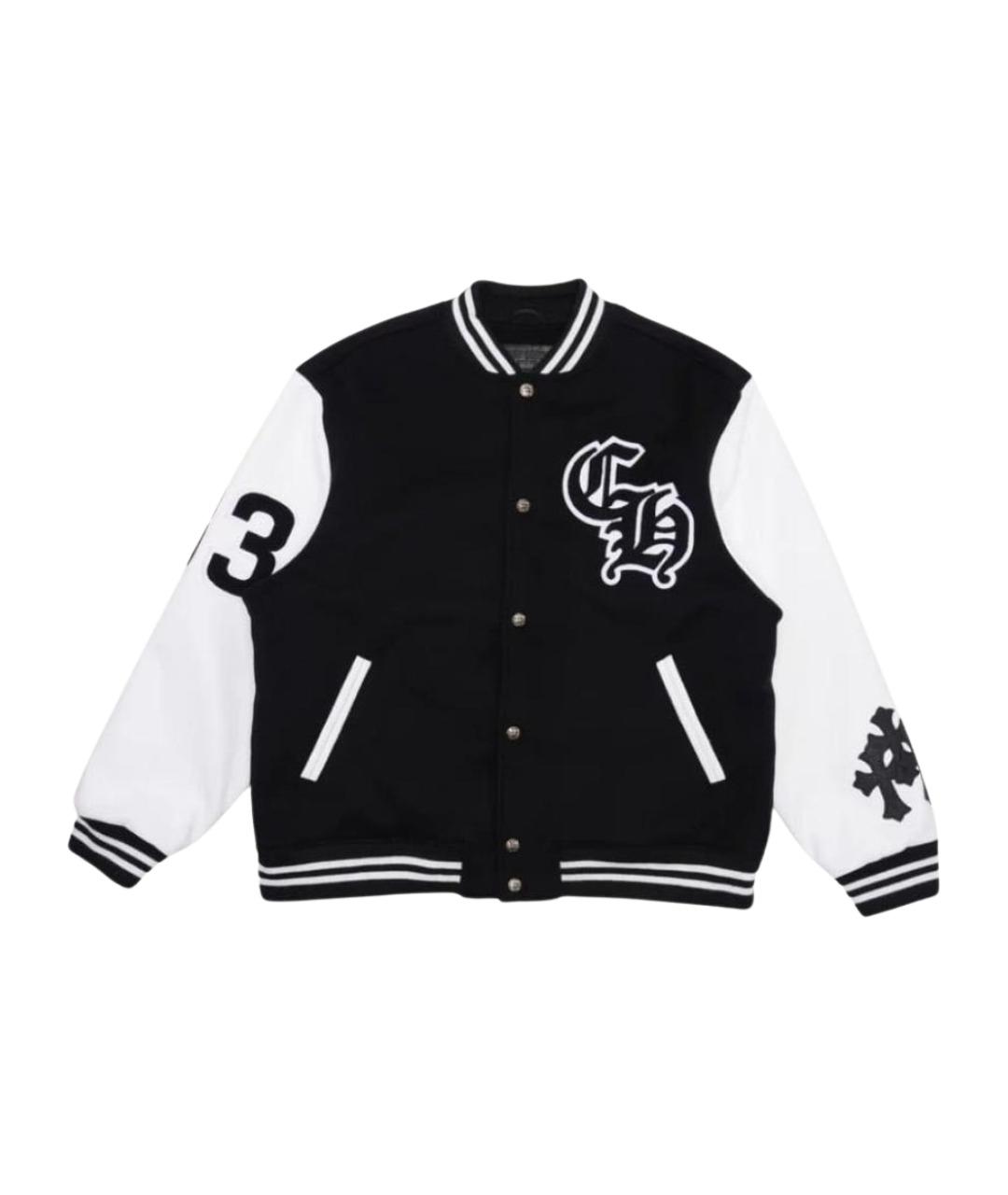 CHROME HEARTS Черная кожаная куртка, фото 1