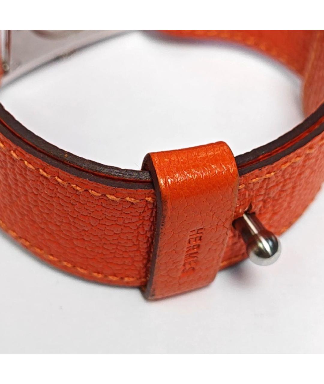 HERMES Оранжевое часы, фото 5