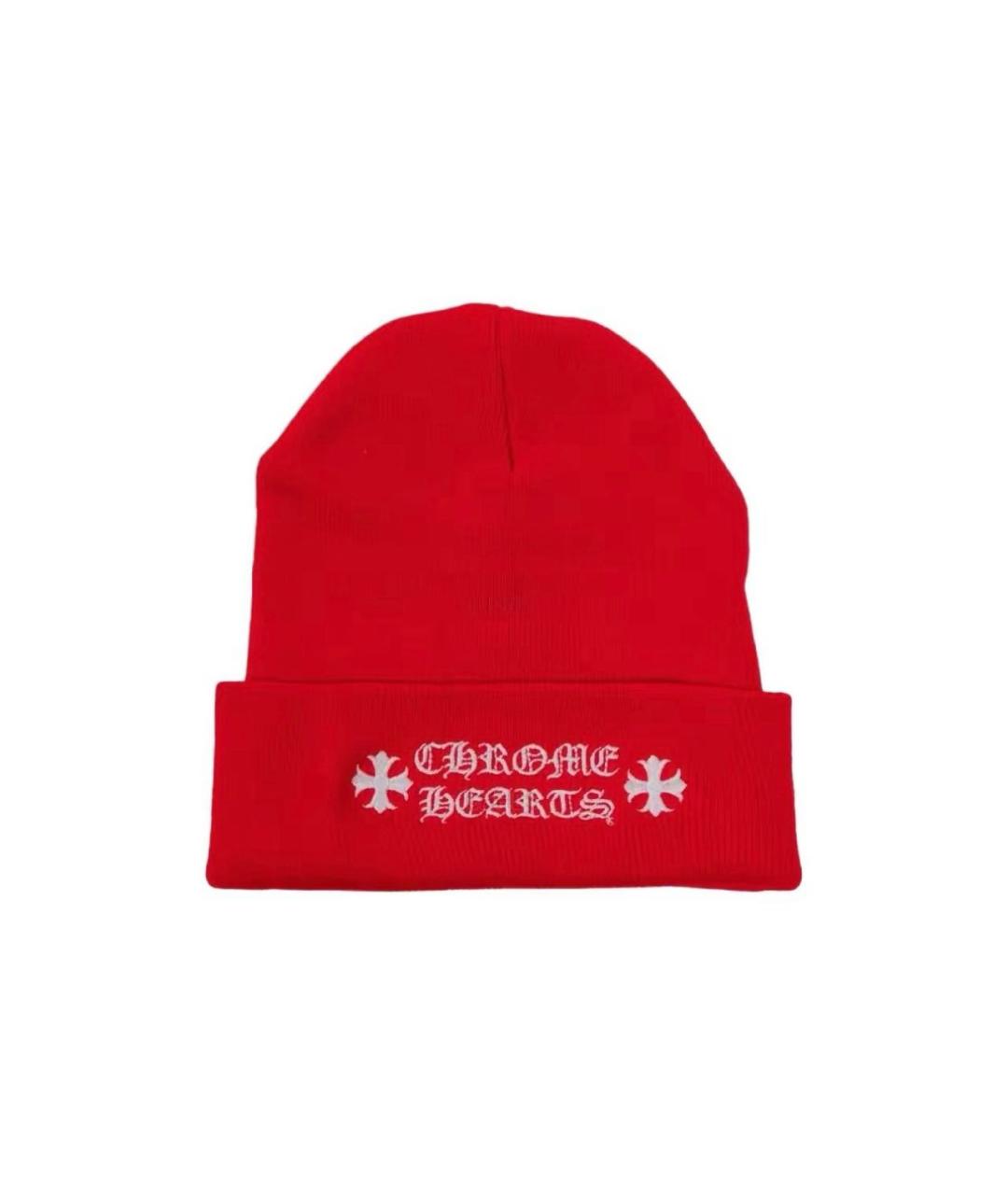 CHROME HEARTS Красная шапка, фото 1