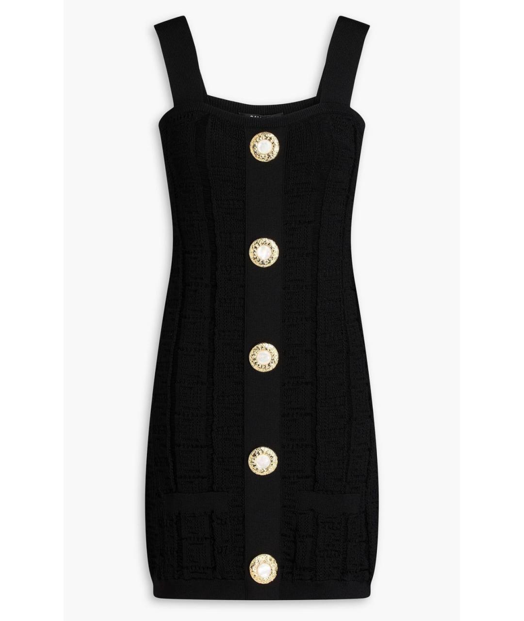 BALMAIN Черное коктейльное платье, фото 7
