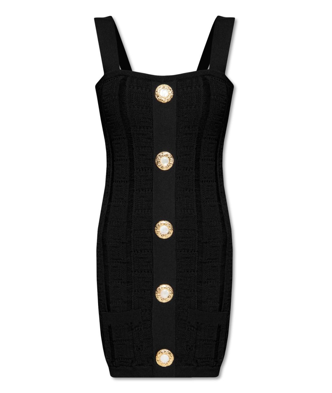 BALMAIN Черное коктейльное платье, фото 5