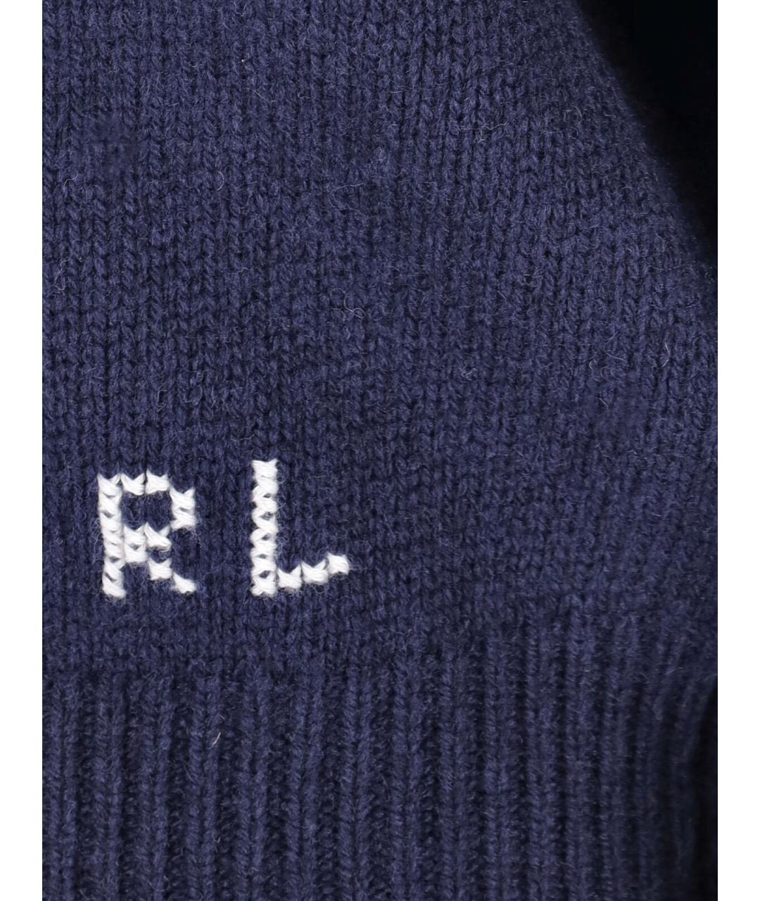 POLO RALPH LAUREN Синий шерстяной джемпер / свитер, фото 3