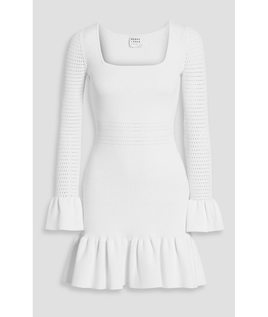 HERVE LEGER Белое коктейльное платье, фото 4