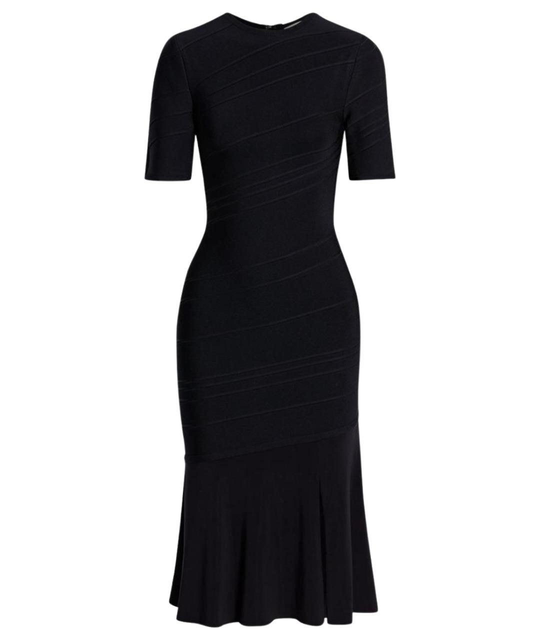 HERVE LEGER Темно-синее коктейльное платье, фото 1