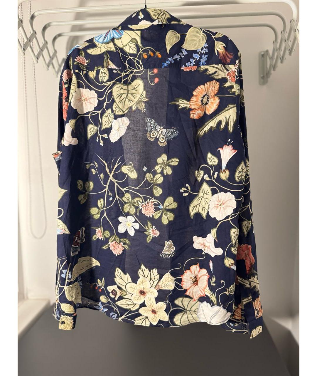 GUCCI Черная хлопковая кэжуал рубашка, фото 2