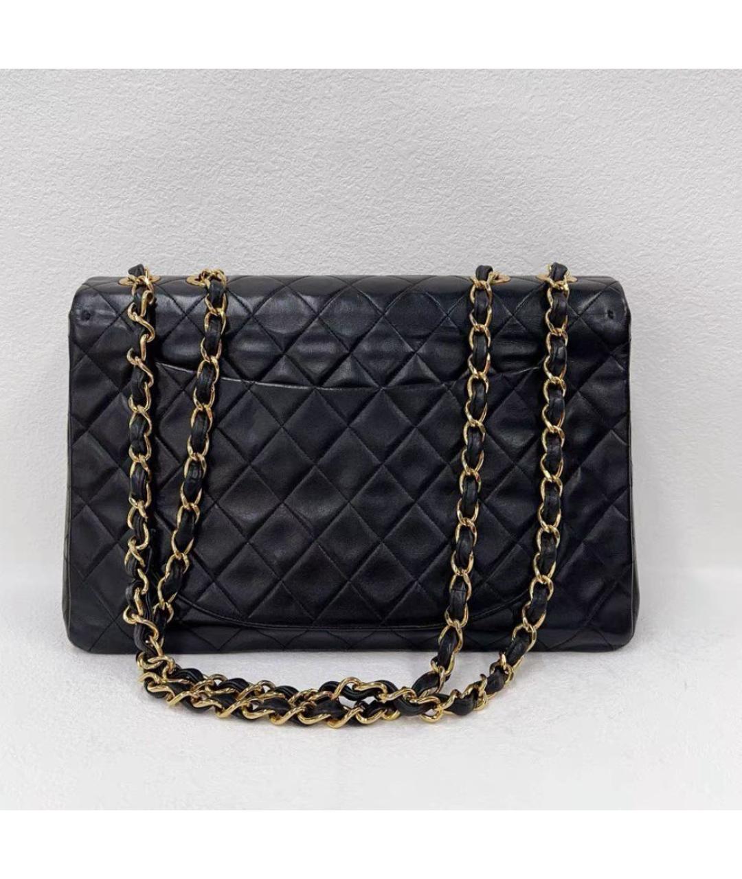 CHANEL Черная кожаная сумка через плечо, фото 3