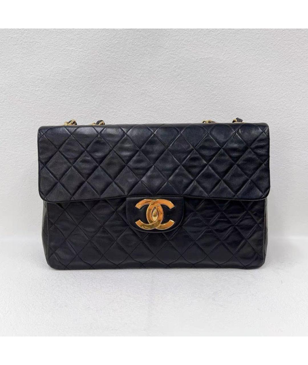 CHANEL Черная кожаная сумка через плечо, фото 6