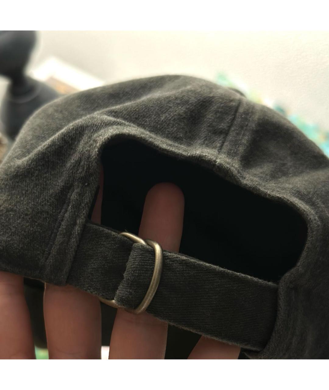 ACNE STUDIOS Антрацитовая хлопковая кепка, фото 6