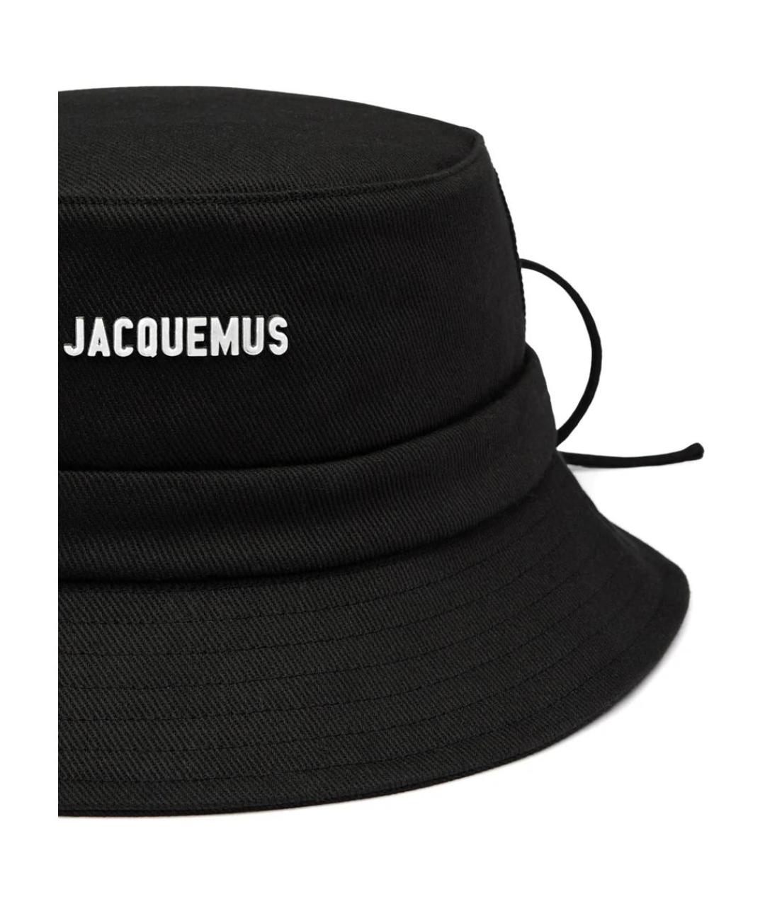 JACQUEMUS Черная хлопковая шляпа, фото 5