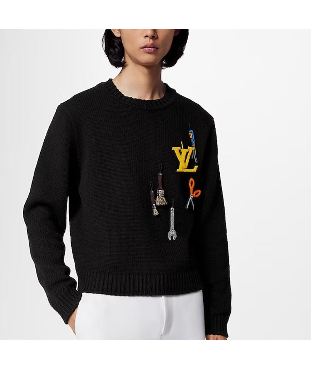 LOUIS VUITTON Черный джемпер / свитер, фото 5