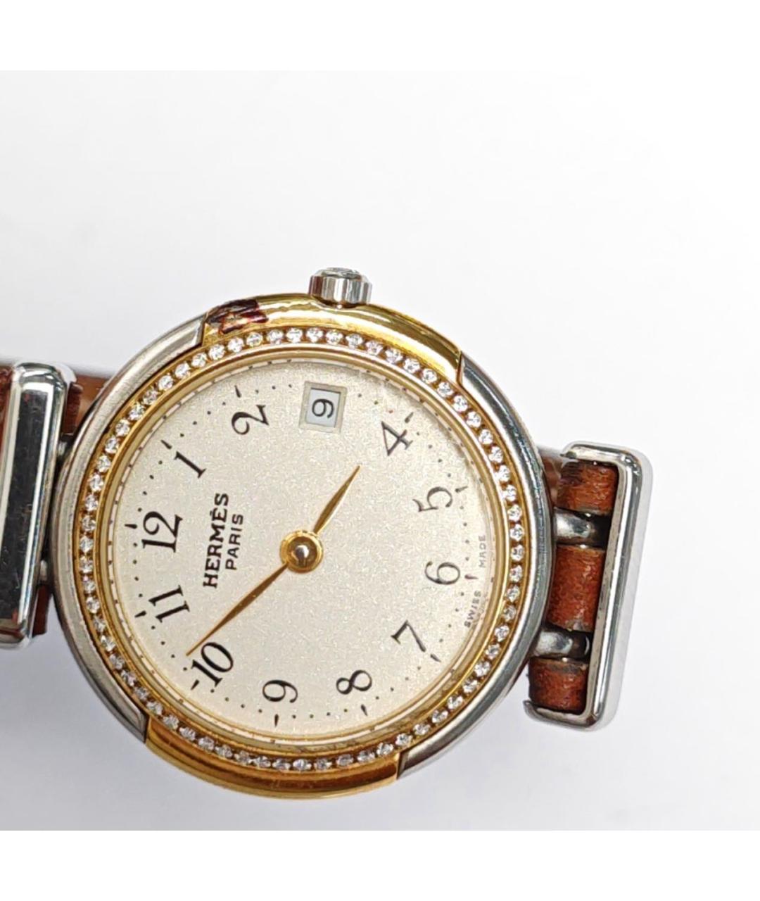 HERMES Коричневые часы, фото 4
