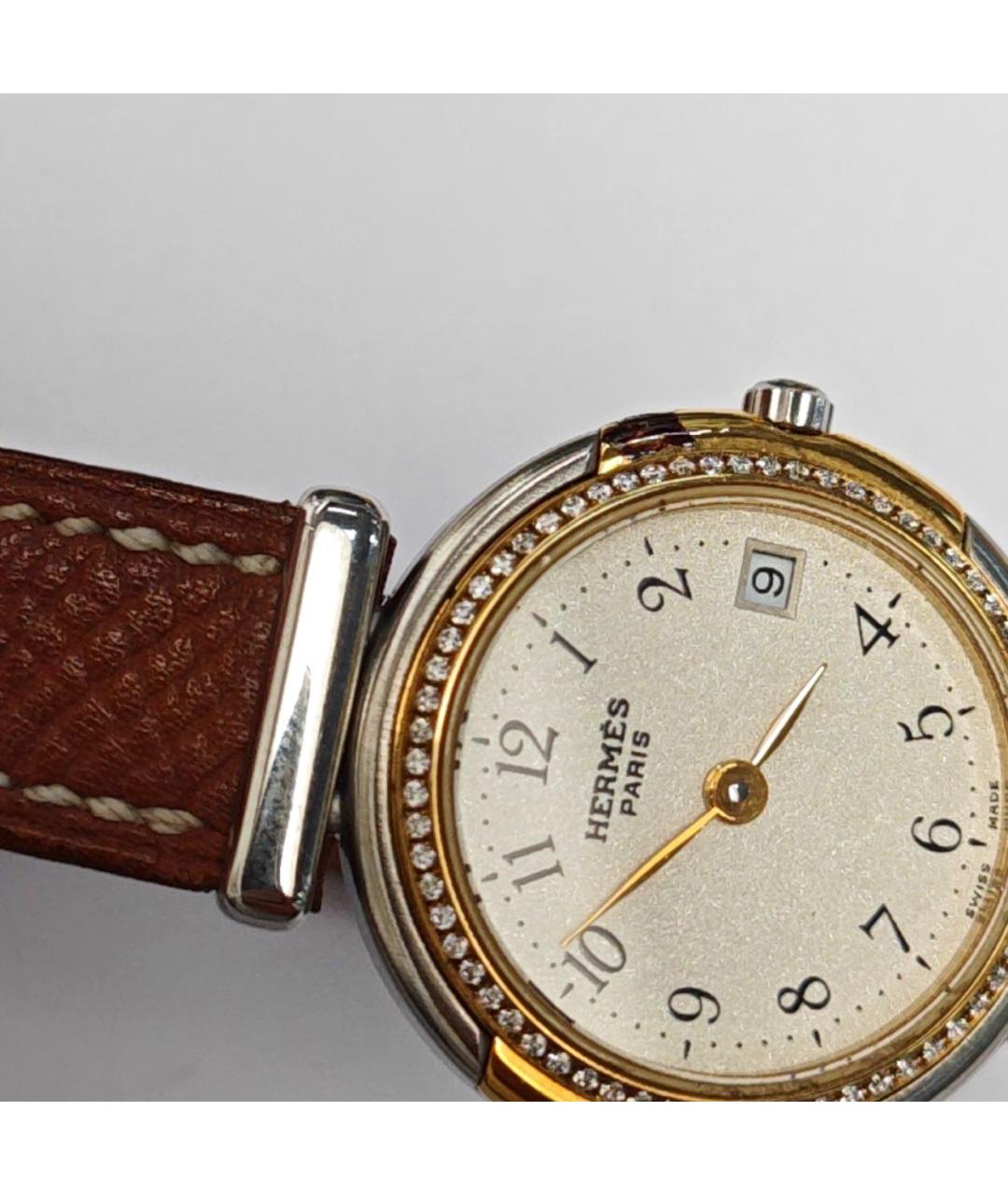 HERMES Коричневые часы, фото 3