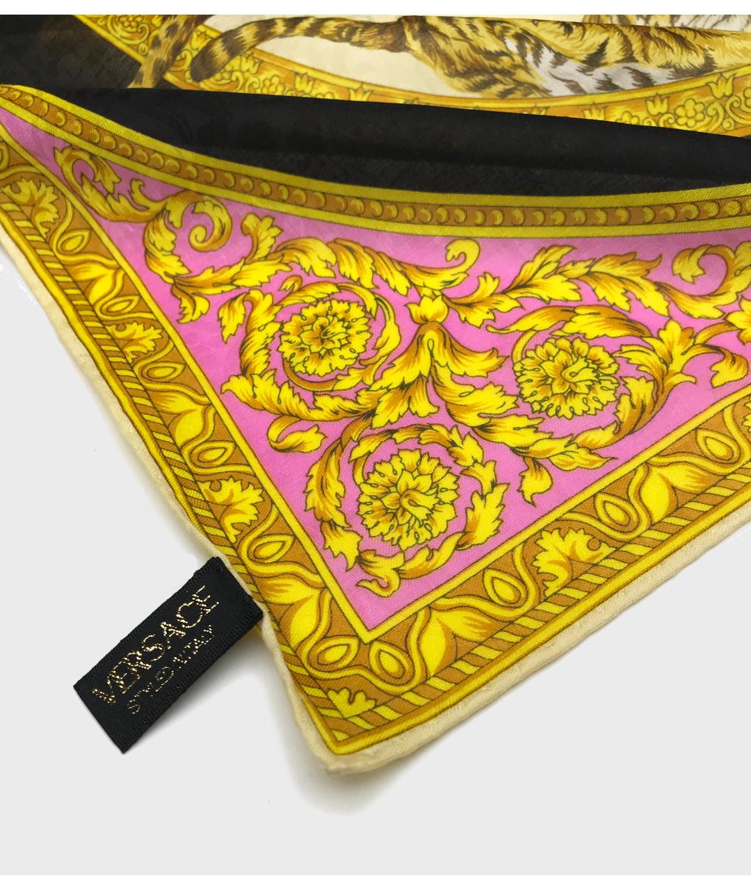 VERSACE Хлопковый платок, фото 4
