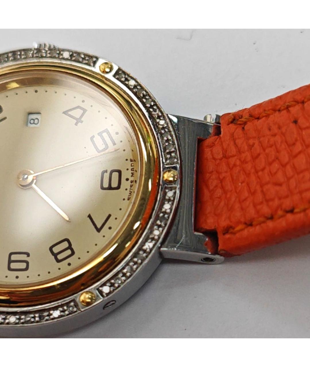 HERMES Оранжевое часы, фото 4
