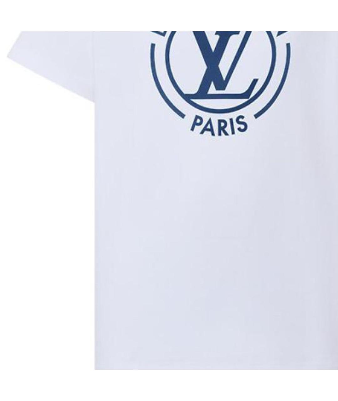 LOUIS VUITTON Белая хлопковая футболка, фото 6