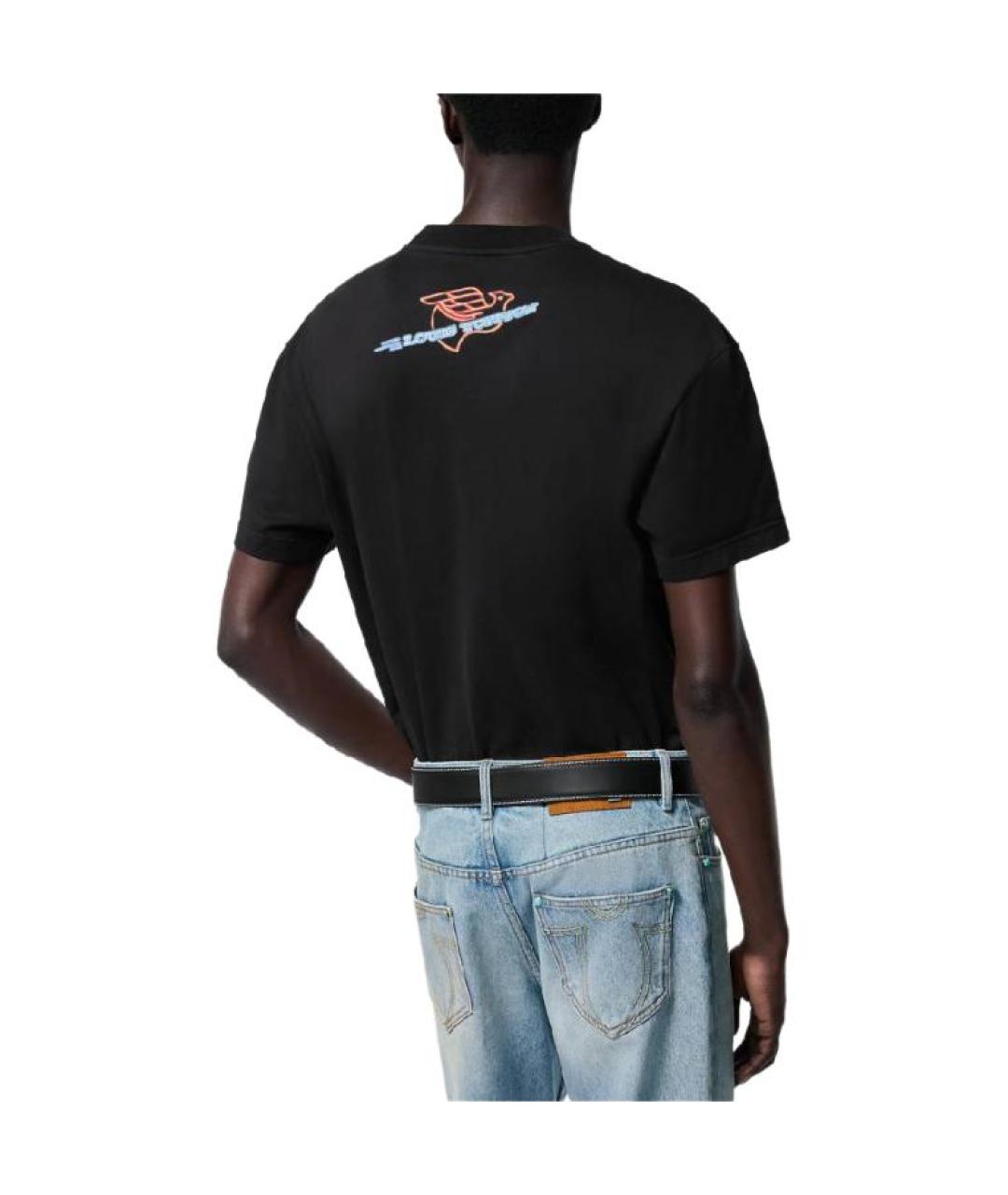 LOUIS VUITTON Черная хлопковая футболка, фото 5