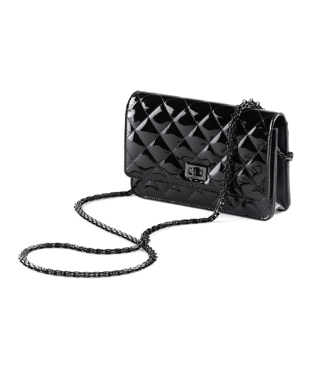 CHANEL Черная кожаная сумка через плечо, фото 4