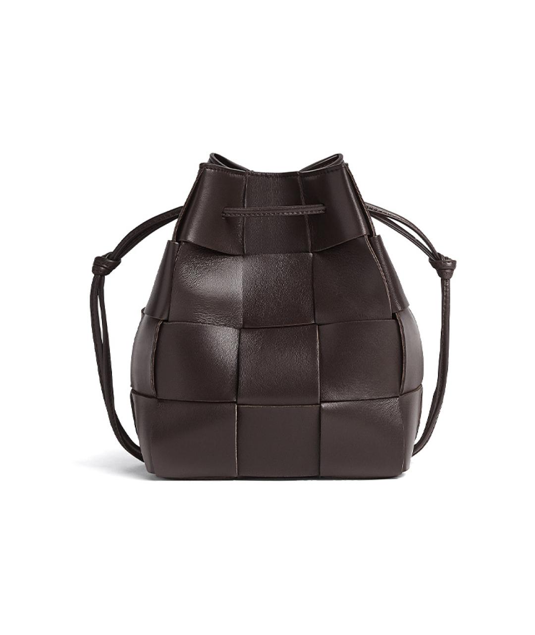 BOTTEGA VENETA Бордовая кожаная сумка через плечо, фото 1