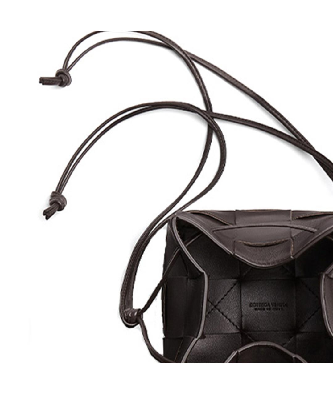 BOTTEGA VENETA Бордовая кожаная сумка через плечо, фото 5