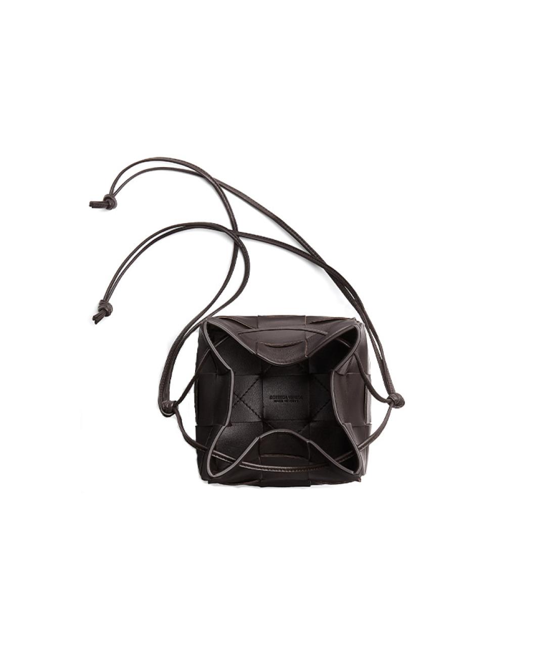 BOTTEGA VENETA Бордовая кожаная сумка через плечо, фото 3