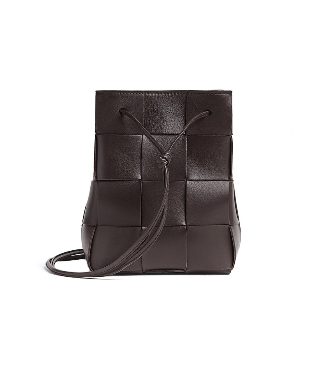 BOTTEGA VENETA Бордовая кожаная сумка через плечо, фото 2