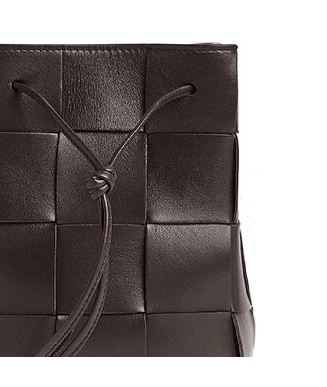 BOTTEGA VENETA Бордовая кожаная сумка через плечо, фото 4