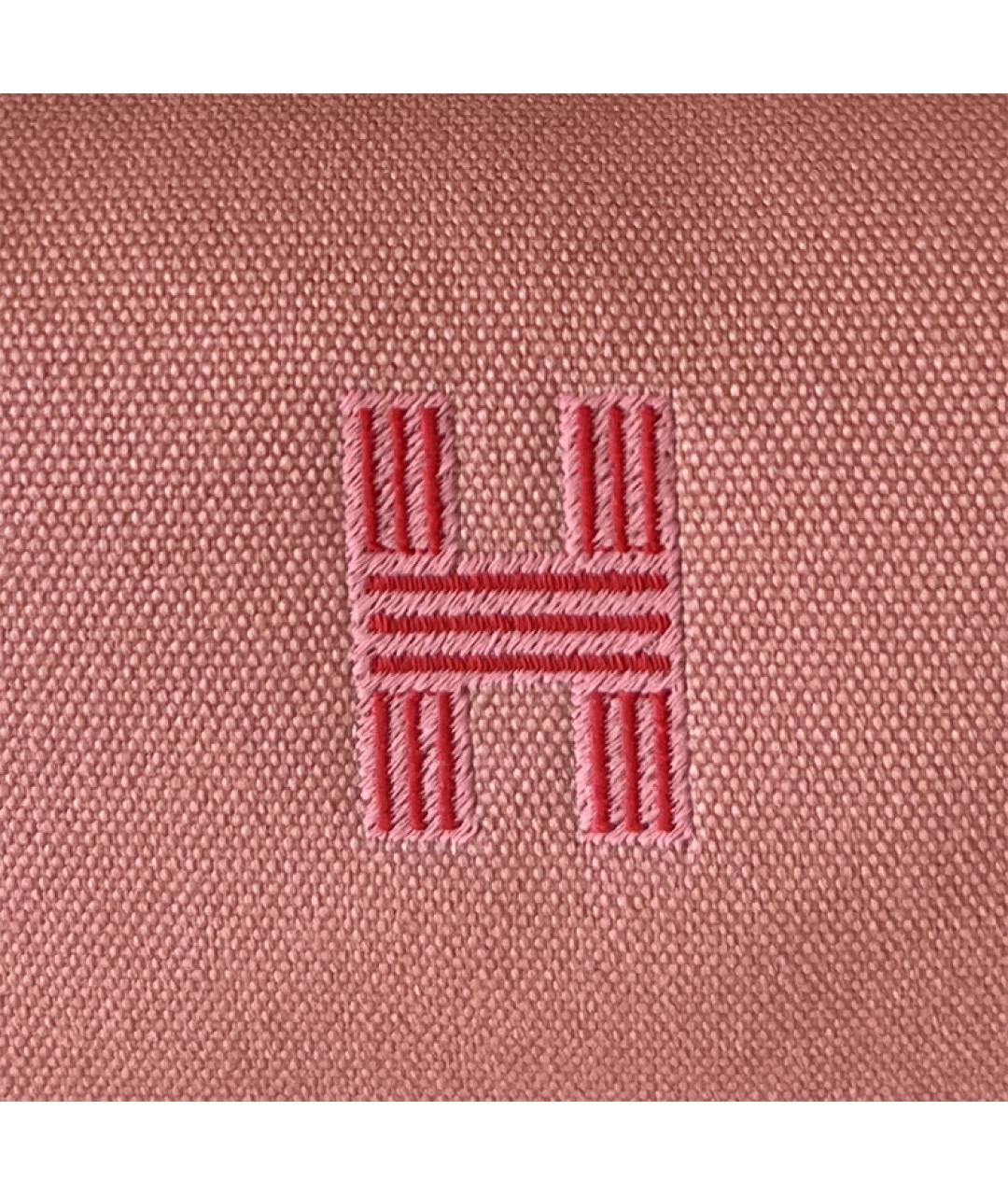 HERMES Розовая косметичка, фото 5