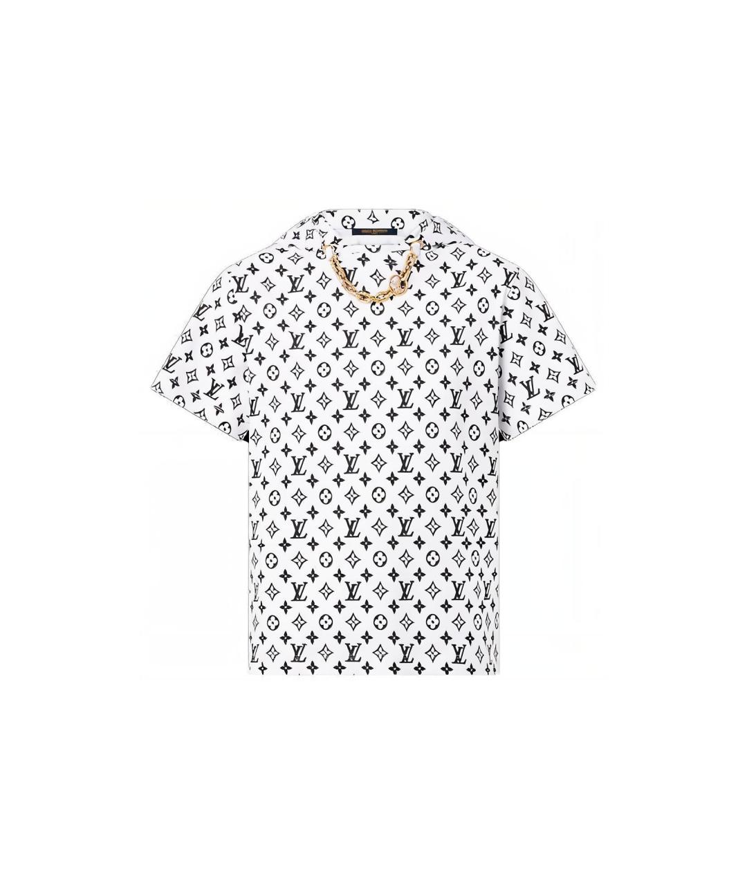 LOUIS VUITTON Белая хлопковая футболка, фото 1