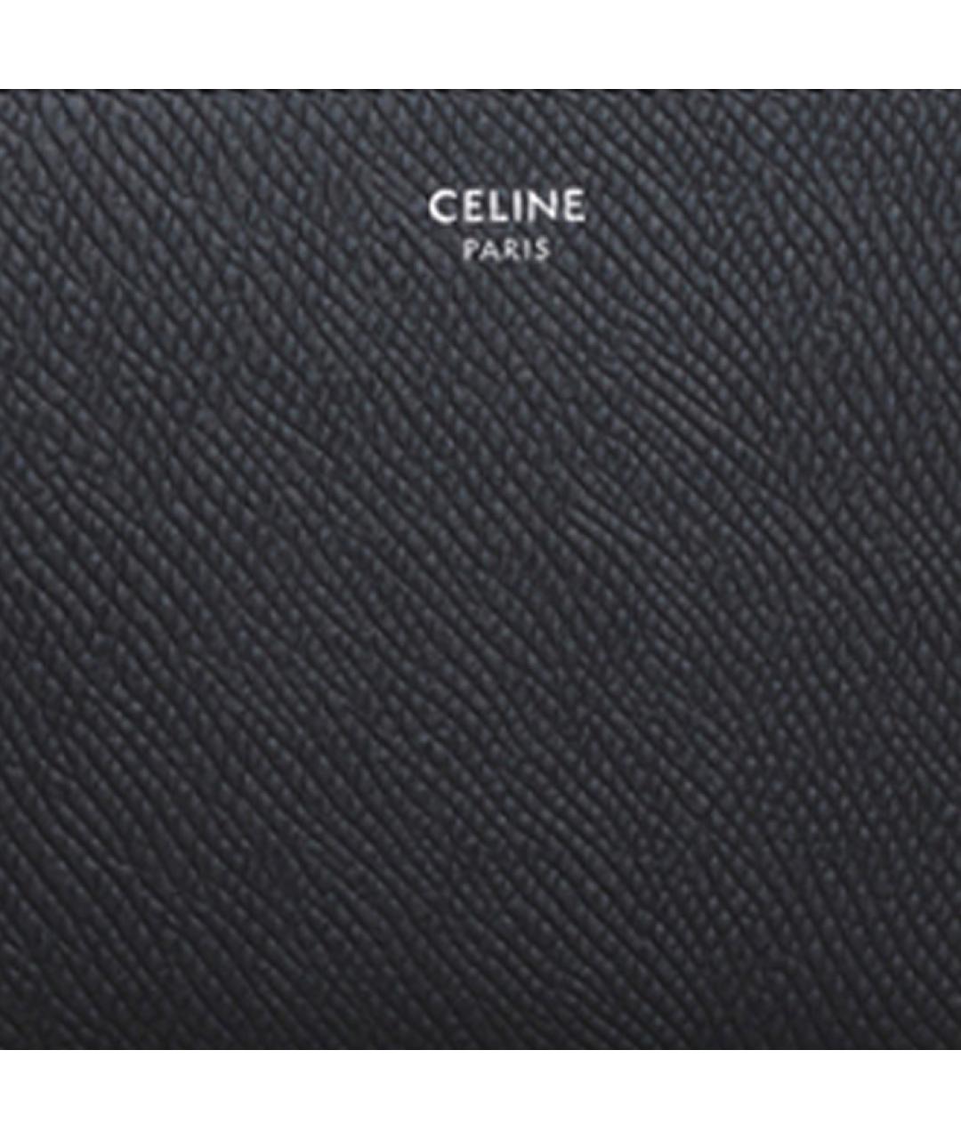 CELINE Черный кожаный кошелек, фото 5